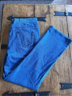 Allure Blue Bootcut Jeans with Studded Back Pocket‎
